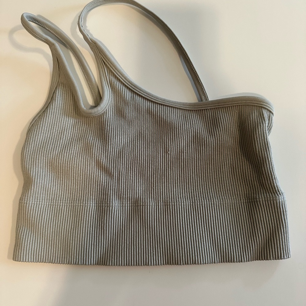 PacSun Gray Ribbed Tank Top